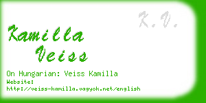 kamilla veiss business card